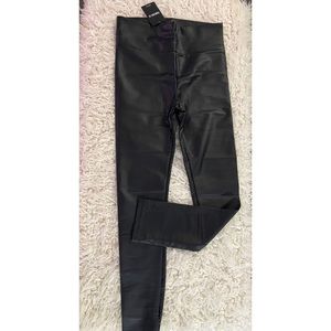 Faux leather leggings